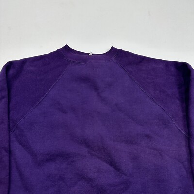 Vintage 60s Springfoot Cotton Pullover Sweatshirt Plum