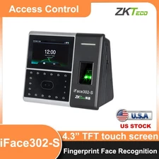 ZKTeco iFace302-S TCP/IP Face Recognition Fingerprint Time Attendance Control