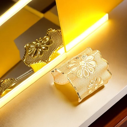 24K Gold Plated Dubai Gold Bangle for Women Big Wide Cuff bracelet Indian Saudi - Picture 2 of 6