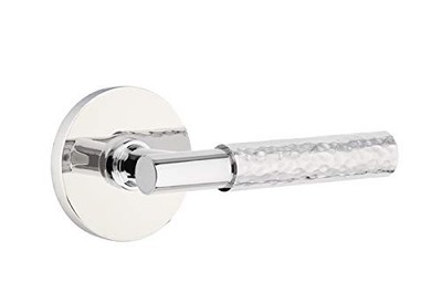 Emtek Select Dummy, Disk Rosette, T-Bar Stem, Hammered Handle US26