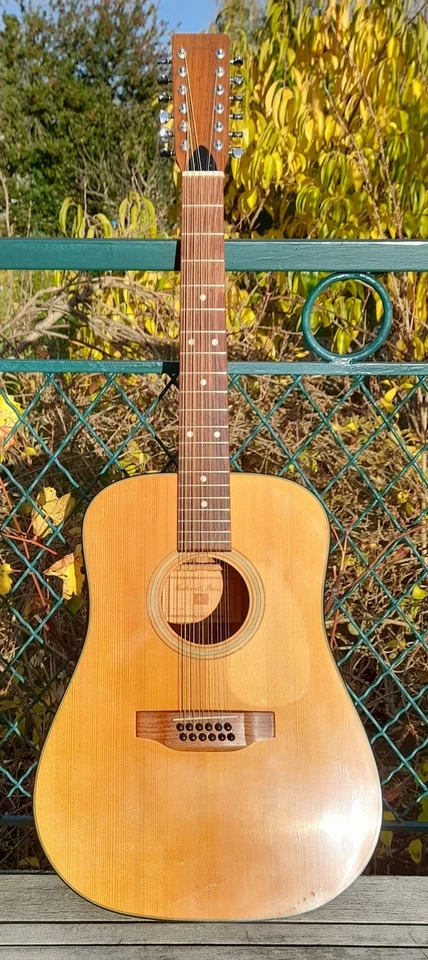 Guitare folk électro acoustique vintage 12 cordes RP - Photo 2/4