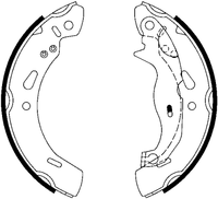 ATE Bremsbackensatz Mit Hebel Hinten (03.0137-0497.2) FüR Ford Ka+ Fiesta VI |