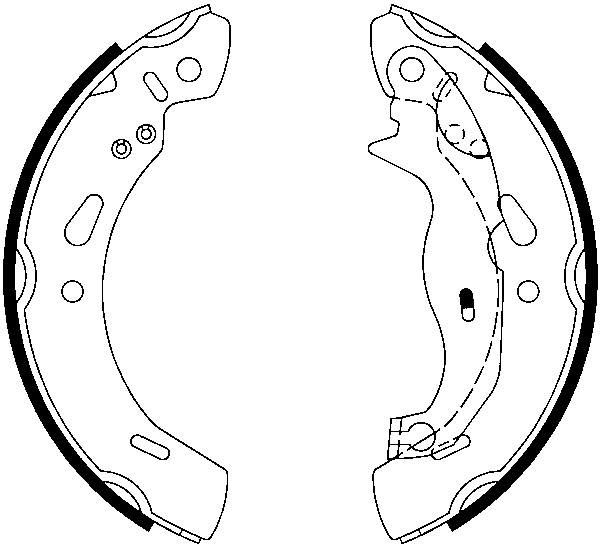 ATE Bremsbackensatz Mit Hebel Hinten (03.0137-0497.2) FüR Ford Ka+ Fiesta VI |-image