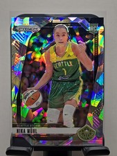 Nika Muhl 2024 Panini Prizm WNBA Cracked Ice Prizm Seattle Storm RC Rookie #75