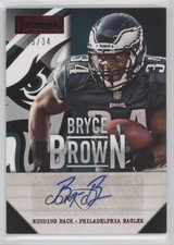2013 Panini Playbook Signatures Red 25/34 Bryce Brown #18 Auto 0v9