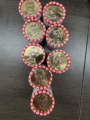 2010 ABRAHAM LINCOLN DOLLAR ROLL OF 25 COINS free ship