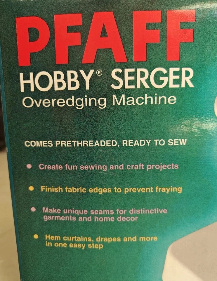 Máquina de overedging portátil PFAFF Hobby Serger overlock costura artesanato TS381A - Imagem 3 de 4