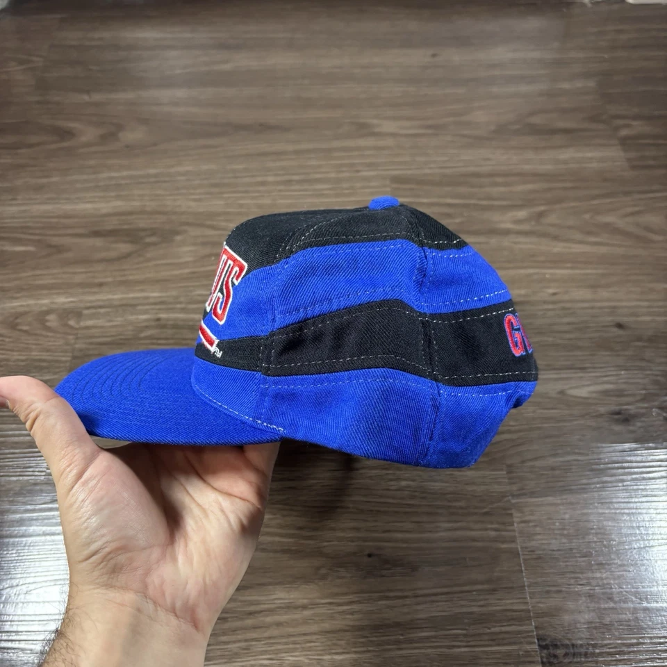 De colección New York Giants Snapback Sombrero NFL Fútbol Apex One Negro Azul Gorra de Lana Foto 2 de 4