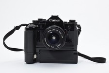  TOP MINT w/Winder Canon A-1 35mm SLR Film Camera NFD 24mm F2.8 Lens From Japan