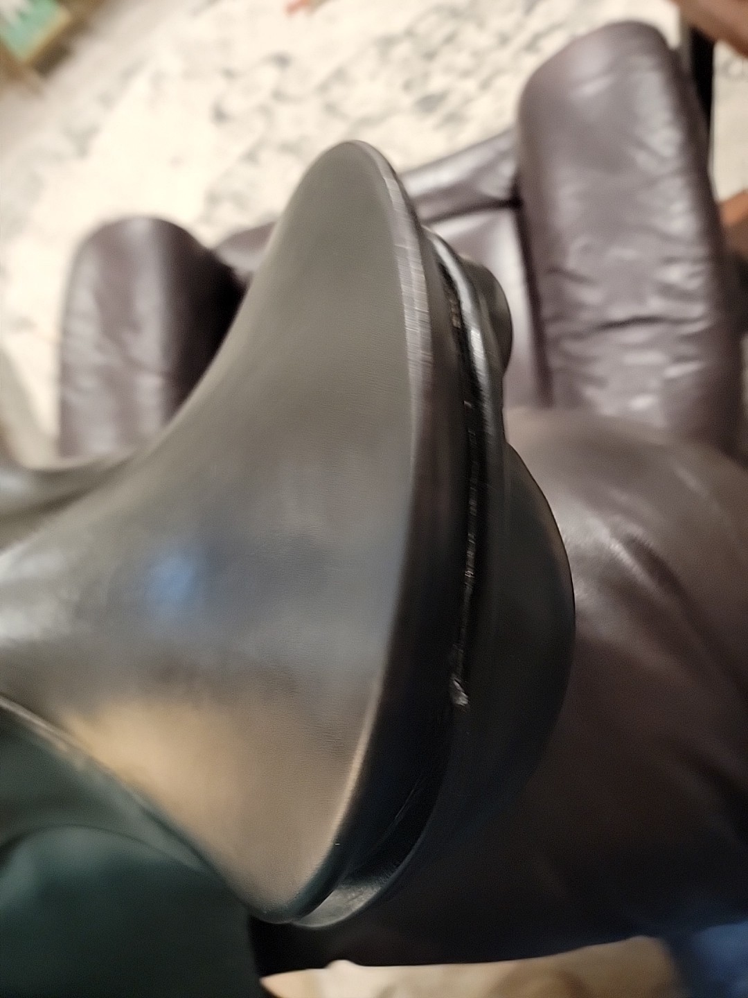 17” Black Passier PS Baum VSD Dressage Saddle Medium tree short billets Longflap