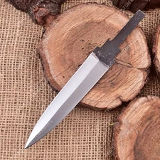8'' 1095 High Carbon Steel Knife Blank Blade DIY Bushcraft Hunting Knife Making
