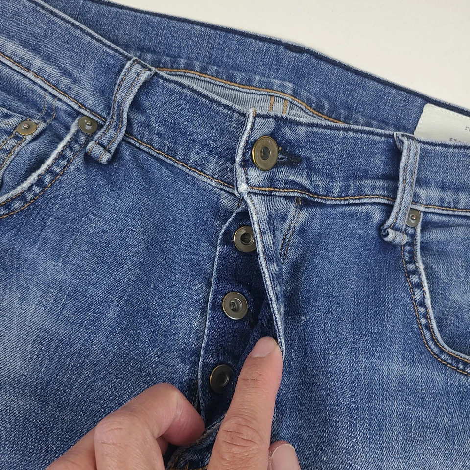 Rag & Bone Jeans Mens 33x33 Standard Issue Fit 2 Slim Leg Denim M1223K510HIG - Image 3 of 4