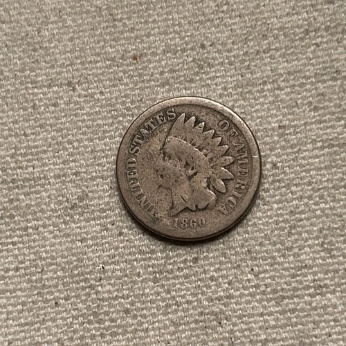 1860 Indian Head Cent Penny - Good Condition - 2189