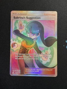 Pokemon Cards: Team Up Ultra Rare Full Art: Sabrina's Suggestion 181/181 mint 