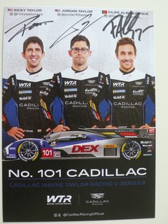 CADILLAC WTR #101 signed all drivers 24 heures Le Mans 2026 h LM Carte WEC