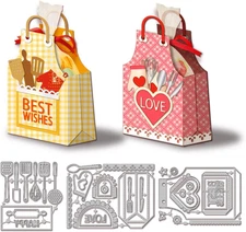 3D Apron Snack Bag Cutting Dies for Card Making Scrapbooking DIY Embossing Decor