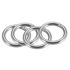 Welded O Ring, 30 x 4mm Heavy Duty Stainless Steel Round Rings 4pcs