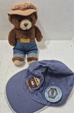 Lot Vintage Smokey the Bear Collectibles Plush Hat Button 80s 90s Forest Fire