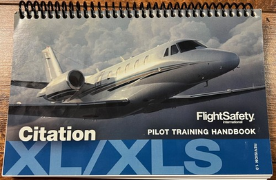 #ad Cessna Citation XL XLS Pilot Training Handbook appx 200 pages w. Flash Cards $69.00