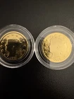 1910 &1911 24K Gold Plated Liberty Head Nickels 5C - COLLECTABLE COINS with COA!