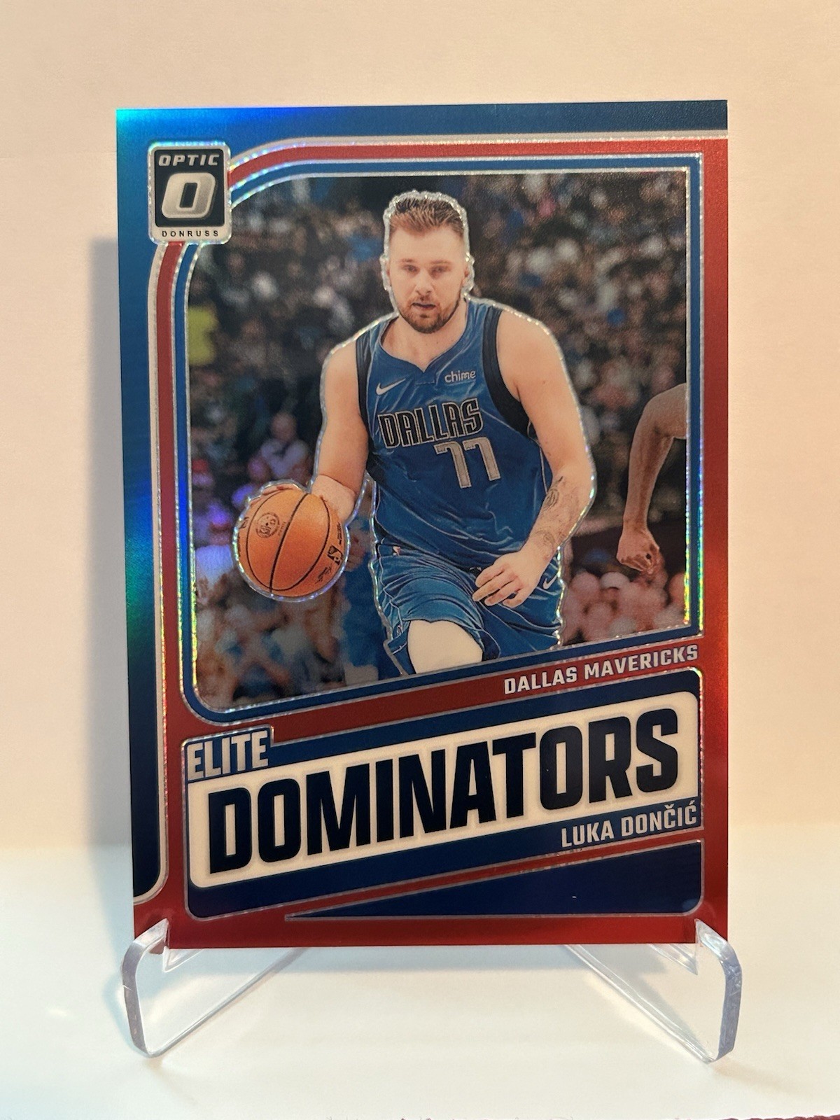 2024-25 Panini Donruss Optic Basketball Luka Doncic Elite Dominators Red /99
