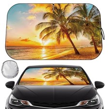 Car Windshield Sun Shade - Reflector Sunshade Offers Ultimate Sunrise-Yellow