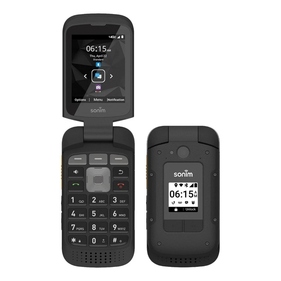 Sonim XP3 Plus [XP3900] 4G LTE Ultra Resistente - GSM Desbloqueado - Teléfono Abatible - Negro Foto 3 de 4
