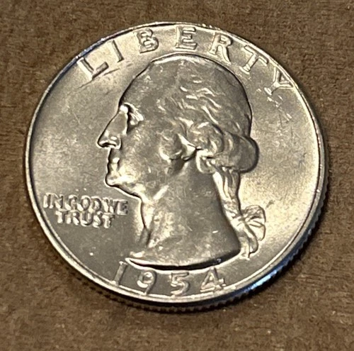 1954 Washington Quarter- Nice  Gem BU Condition- - 90% Silver 👍