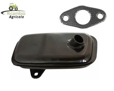 SILENZIATORE MARMITTA MOTORE LOMBARDINI LDA 96 100 820 720  510 CON GUARNIZIONE