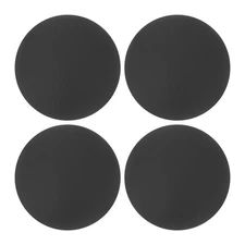 4Pcs Door Stopper Wall Protector 30mm/1" Self Adhesive Bumper Black