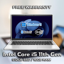 HP EliteBook 840 G8 14" Windows 11 Laptop Intel i5 11th / 16GB RAM / 512GB SSD 