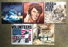 Lot of 5 Classic Rock Vinyl Elvis, Asia, Jefferson Airplane Grand Funk,Guess Who