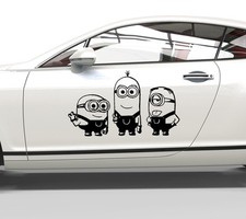 Autoaufkleber Minions Team