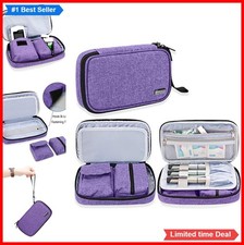 Diabetic Supplies Travel Case Purple Nylon Organizer Bag Insulin Pen Glucose