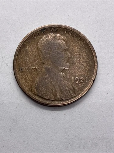 1921-S Lincoln Wheat Penny Cent 1c VF Condition Circulated
