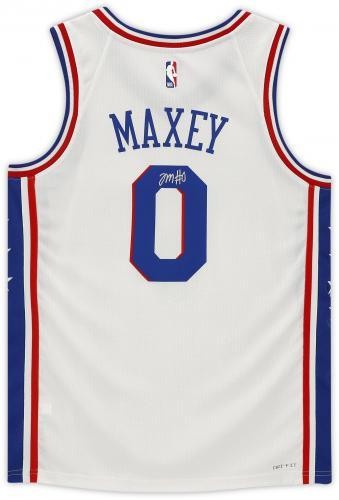 FRMD Tyrese Maxey PHILA 76ers Signd Nike 2020-2021 Association Ed. Swingman Jrsy - Picture 3 of 5