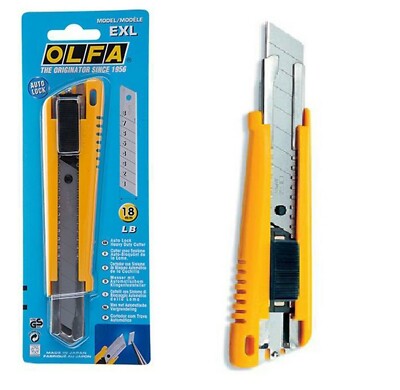 OLFA EXL Heavy duty cutter (18mm) automatic blade lock Autolock genuine 