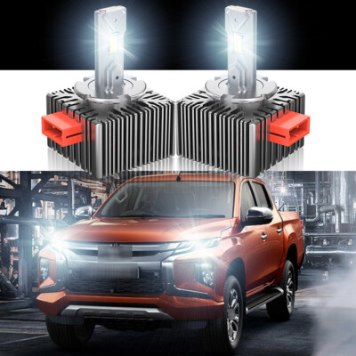 For Mitsubishi L200 2016-2019 2pcs D5S D5R LED Headlight Bulbs Kit High-Low Beam