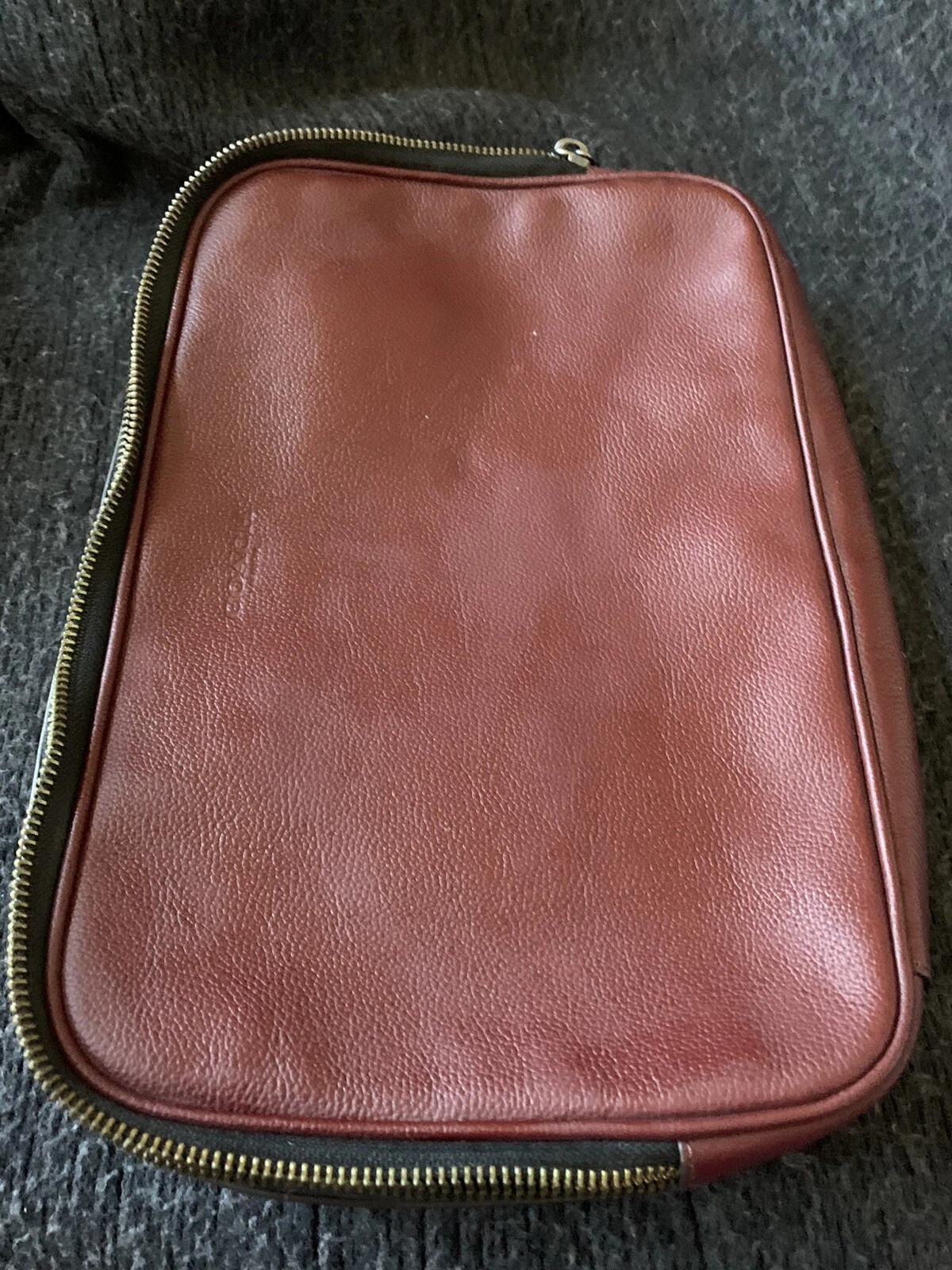 Coach Burgundy Leather Travel Organizer