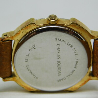 CHARLES JOURDAN II Swiss Made Genuine Leather Quartz Analog  display picture 1