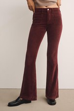 Anthropologie Pilcro 31P Icon Flare Corduroy Pants Jeans Wine Cords 31 P NWT