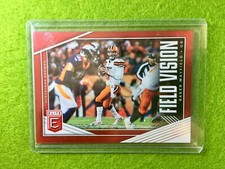 BAKER MAYFIELD CLEVELAND BROWNS JERSEY #6 FIELD VISION /99 Red SP 2019 Elite FV8