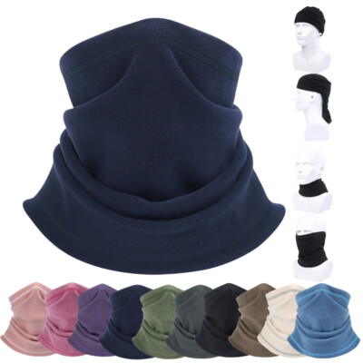 Winter Fleece Half Face Masks Windproof Warm Cycling Magic Scarf for Men Women