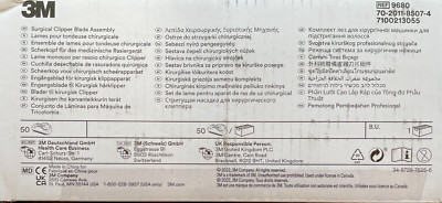 Case of 50 3M Clipper Blade Assembly 9680