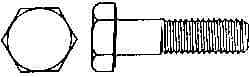 Value Collection M18x2.50mm Metric Coarse, 120mm Length Under Head Hex Head C...