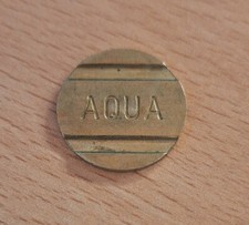 Aqua Duschm&uuml;nze, Wertmarke (21mm x 1,6mm), profiliert, 50 St&uuml;ck, gebraucht