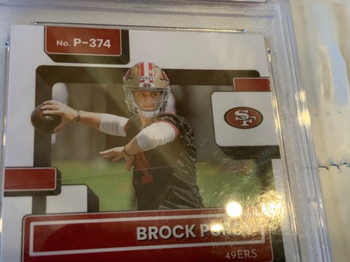 2022 Panini Donruss Football Optic Preview Rated Rookie Brock Purdy P-374 PSA 9 - Picture 6 of 7