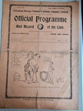 Extremely rare Charity Shield programme 1920