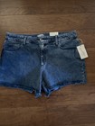 Women's Vintage Midi Shorts - Universal Thread Stretch Blue Size 16 NWT — photo 1