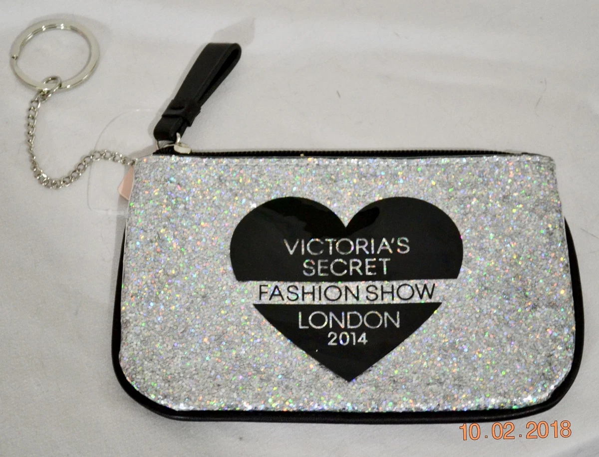 Victorias Secret Bling Fashion Show Key Ring Coin Change Purse Bag Wallet  NWT